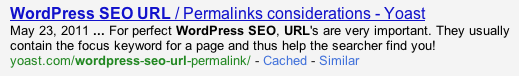 WordPress SEO URL check