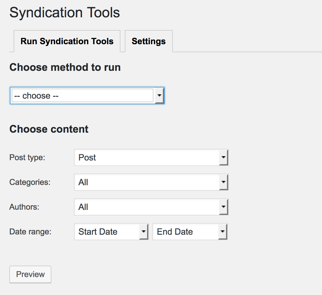 Syndication Tools New Design similar to MediaTools
