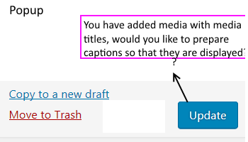 This Popup Should Show for Setting the Caption Media Quickedit