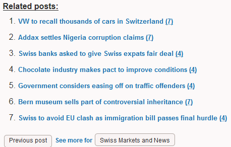 Swiss Markets and News - Desktop