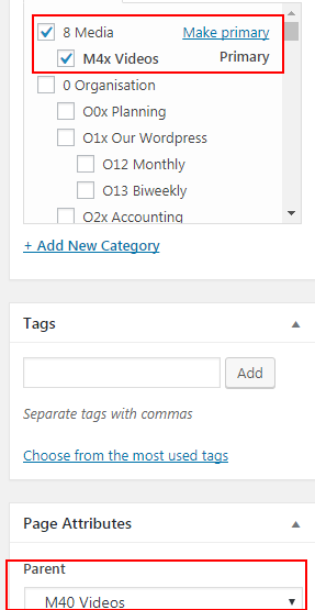 O41 Parent page subcategory exists already
