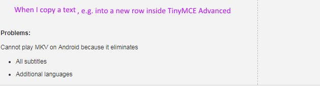 ARVE TinyMCE Advanced Problem