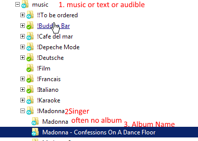 CM Order Music in Folders