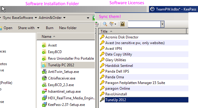 CM13 Software Installation Folder Licenses Sync