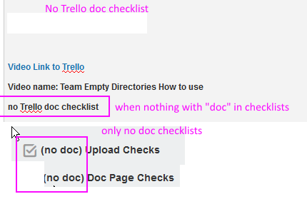 O48 Video No Trello Doc Checklist