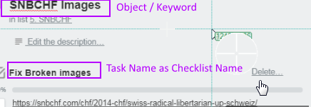 O58 Keyword Trello Title Checklist Task
