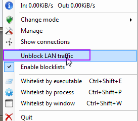 CM51 TinyWall Unblock LAN Traffic