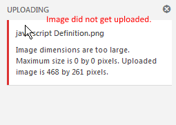 M01 Image Size Limit Image Not Uploaded