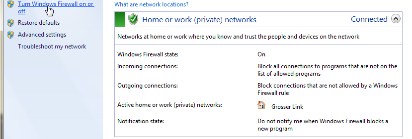 CM5x Windows Firewall Recommended Settings