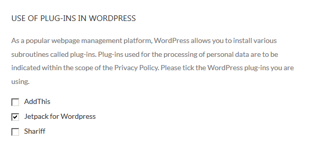 WordPress Plugins GDPR