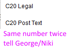 Numbering Same Number Twice