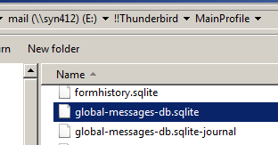 Thunderbird Search Global Messages DB SQLite