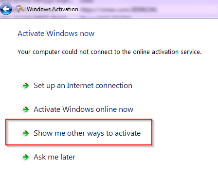 Other Ways to Activate