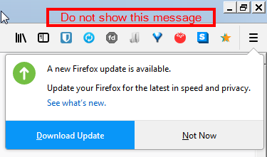 Mozilla Firefox Available Update