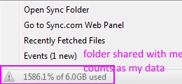 Sync Shared Folder as my data