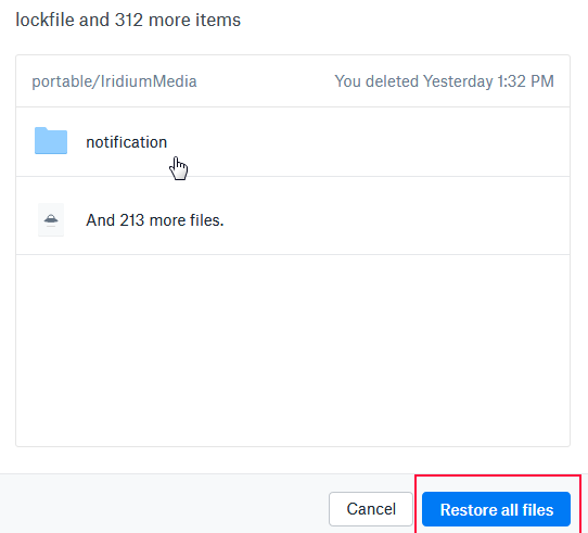Restore Deleted Files