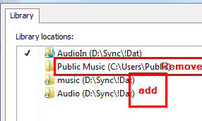 Remove Public Music from Library