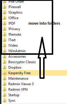 Program Links Move into !Folders