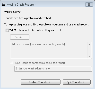 Mozilla Crash Report